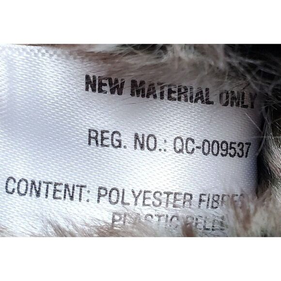 Aurora Miyoni Timber Wolf Puppy Plush Realistic Laying Down Furry Gray Brown 14" - Picture 10 of 11